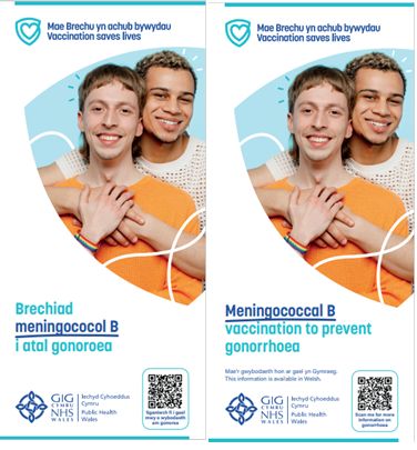 ​Brechiad meningococol B i atal gonoroea​ (taflen) Fersiwn digidol | Meningococcal B vaccination to prevent gonorrhoea​ (leaflet) Digital version