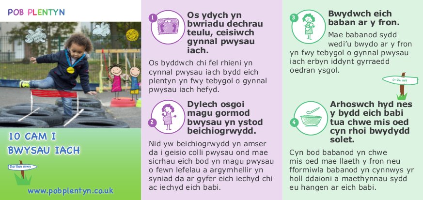 Cerdyn Z 10 cam i bwysau iach / 10 steps to a healthy weight Z card