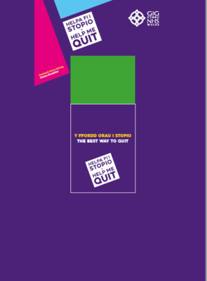Daliwr Taflen Helpa Fi i Stopio / Help Me Quit Leaflet Holder