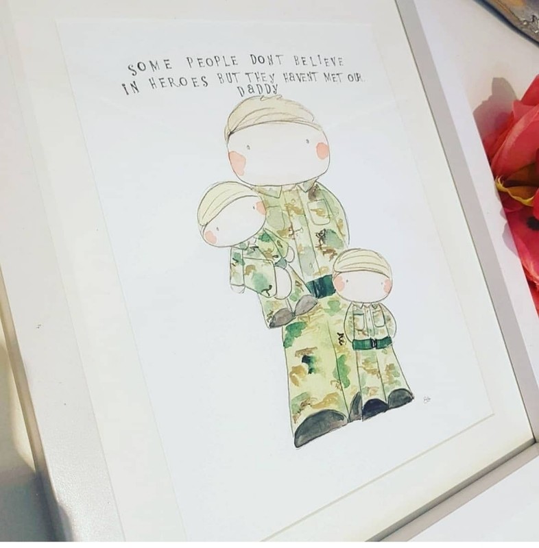 Fathers Day Hand-Painted Wall Artwork