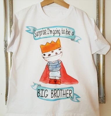 Surprise I'm going to be a big brother t shirt