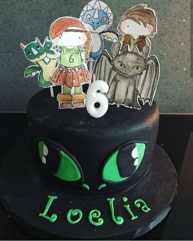 How to train your Dragon Cake Topper Set