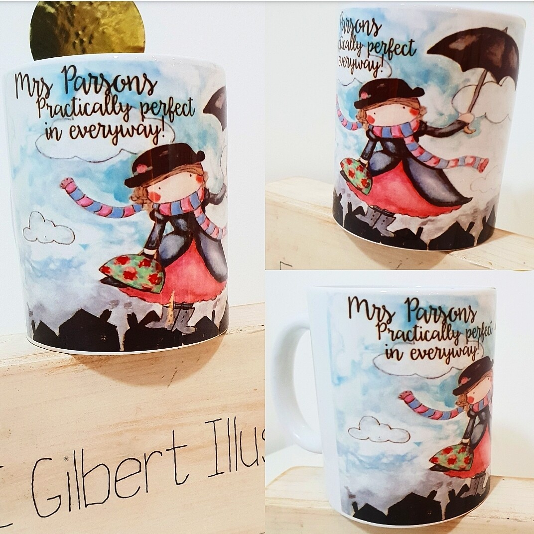 Mary poppins inspired mug