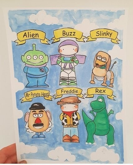 Toy story a4 unframed print
