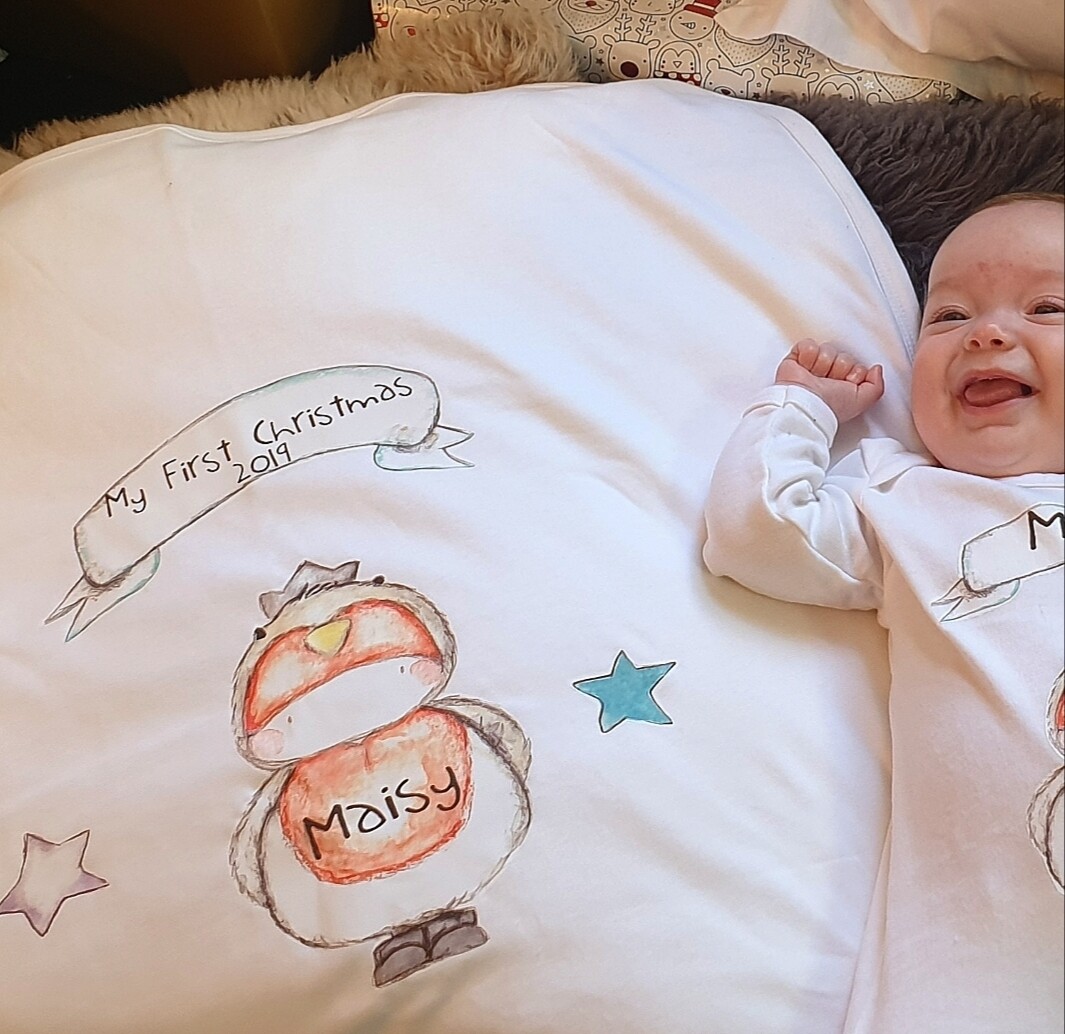 Baby's first christmas best sale blanket
