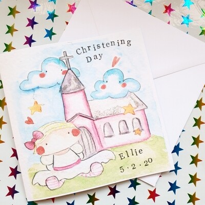 Christening card/naming day card