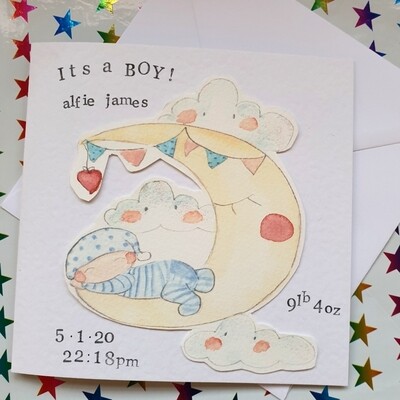 New baby card