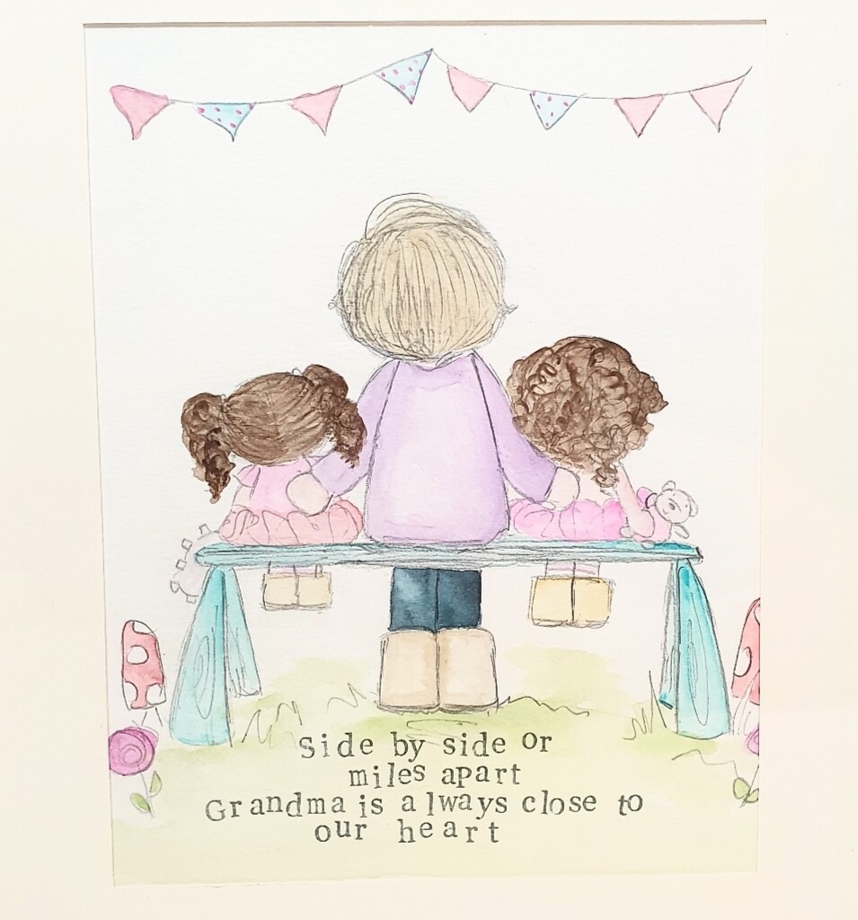 Grandma is close to our heart painting Grandma is close to our heart painting