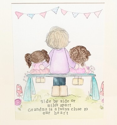 Grandma is close to our heart painting