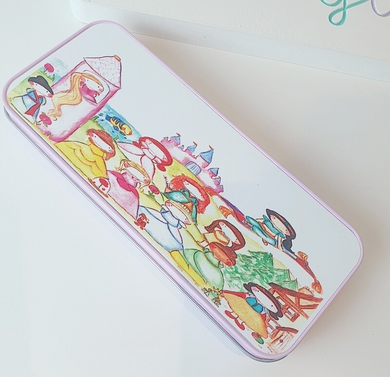Princess pencil tin