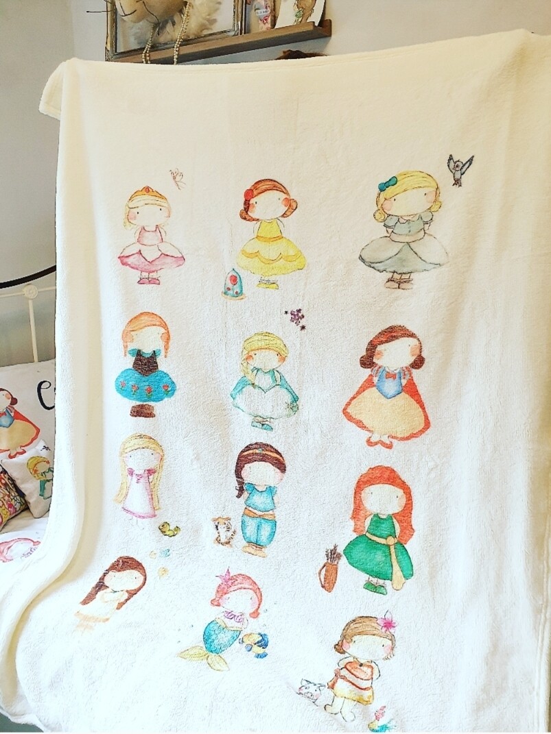 Princess fleece blanket