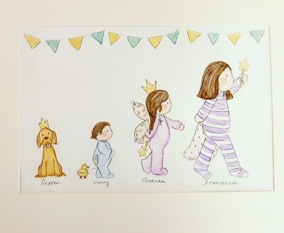 Following The Leader, Children's Illustration