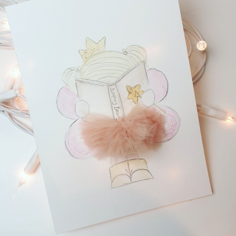 A5 Reading Fairy Unframed Art Print