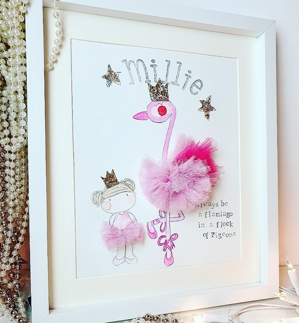 Flamingo and Princess Picture