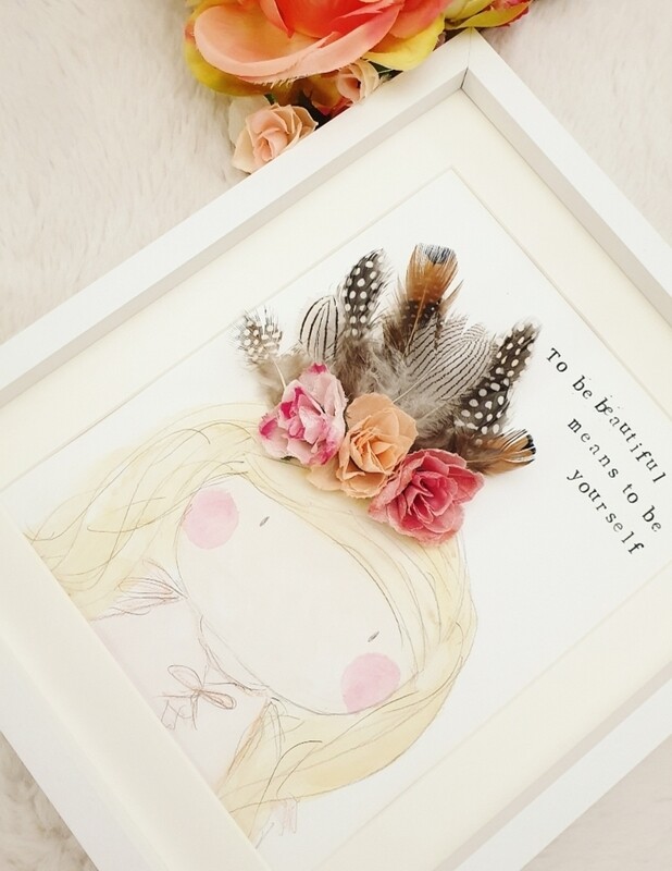 To be beautiful means to be yourself painting