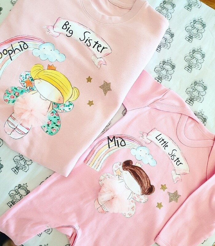 Big Sister Sweater and Matching Babygrow