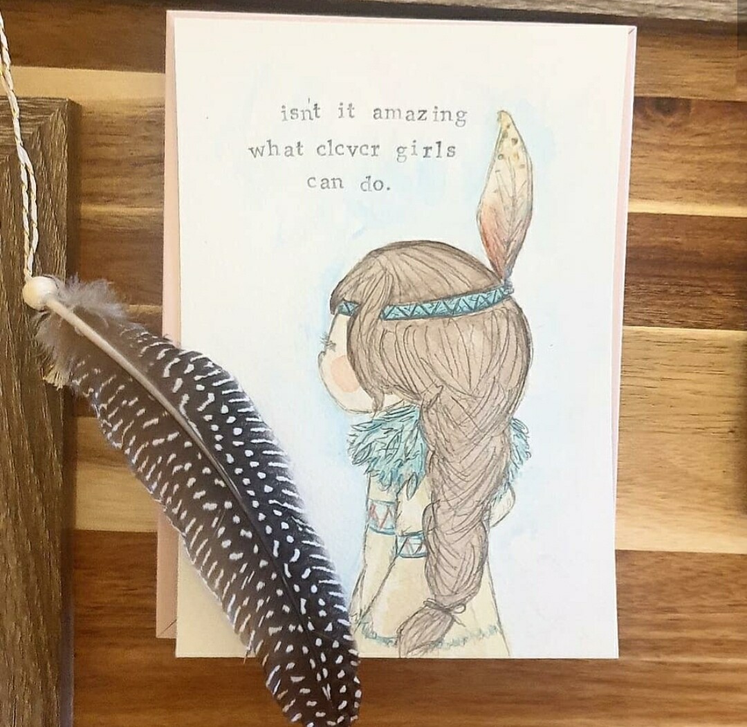 What clever girls can do a5 unframed print
