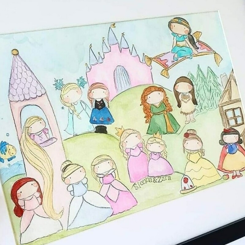 Custom Princess Painting