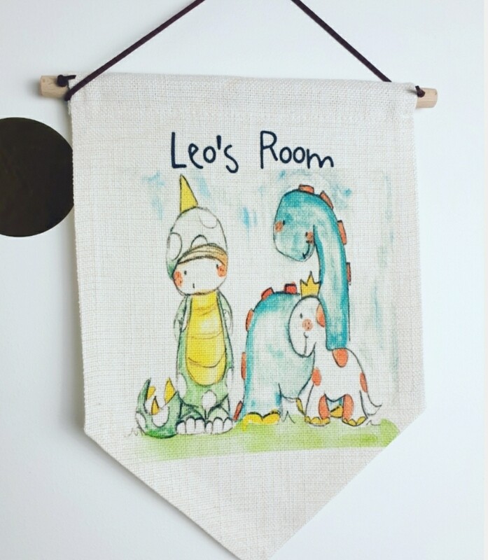 Dinosaur Boy's Custom Room Sign