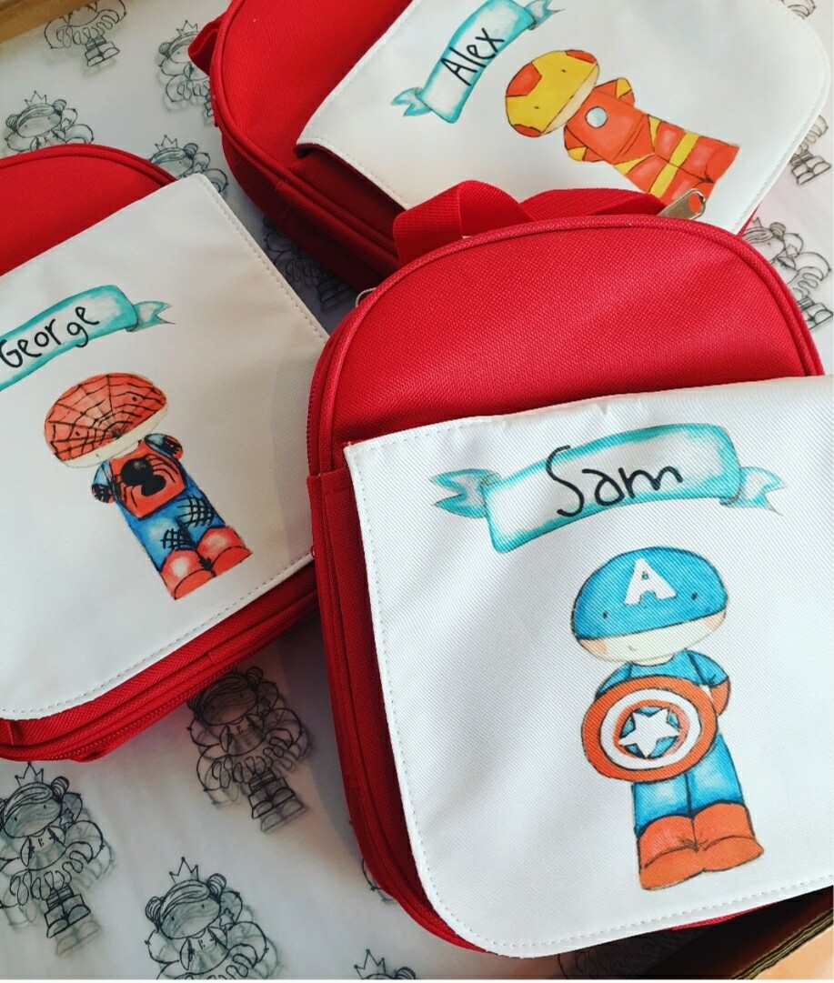 Super hero lunch bag