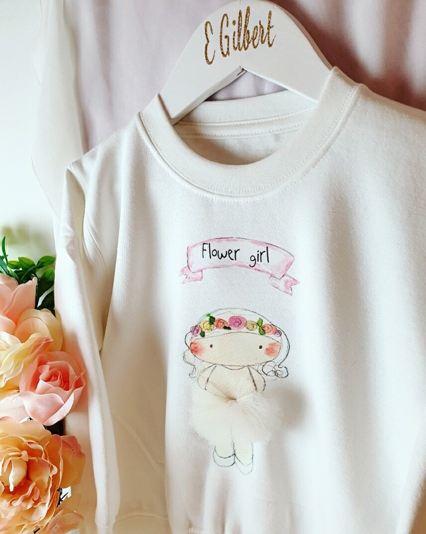 Flower girl sweater