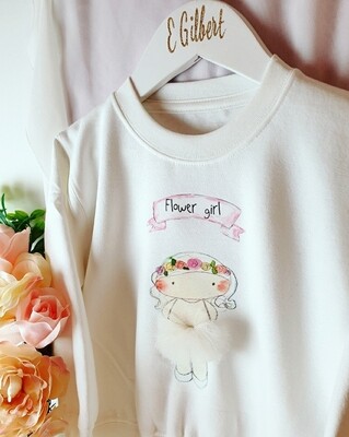 Flower girl sweater