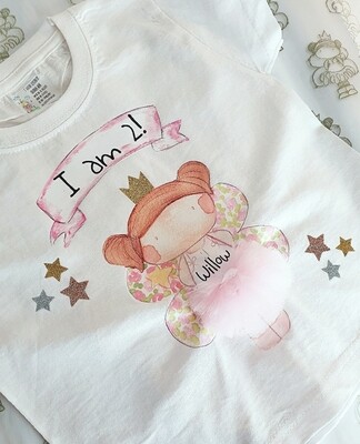Fairy birthday t shirt