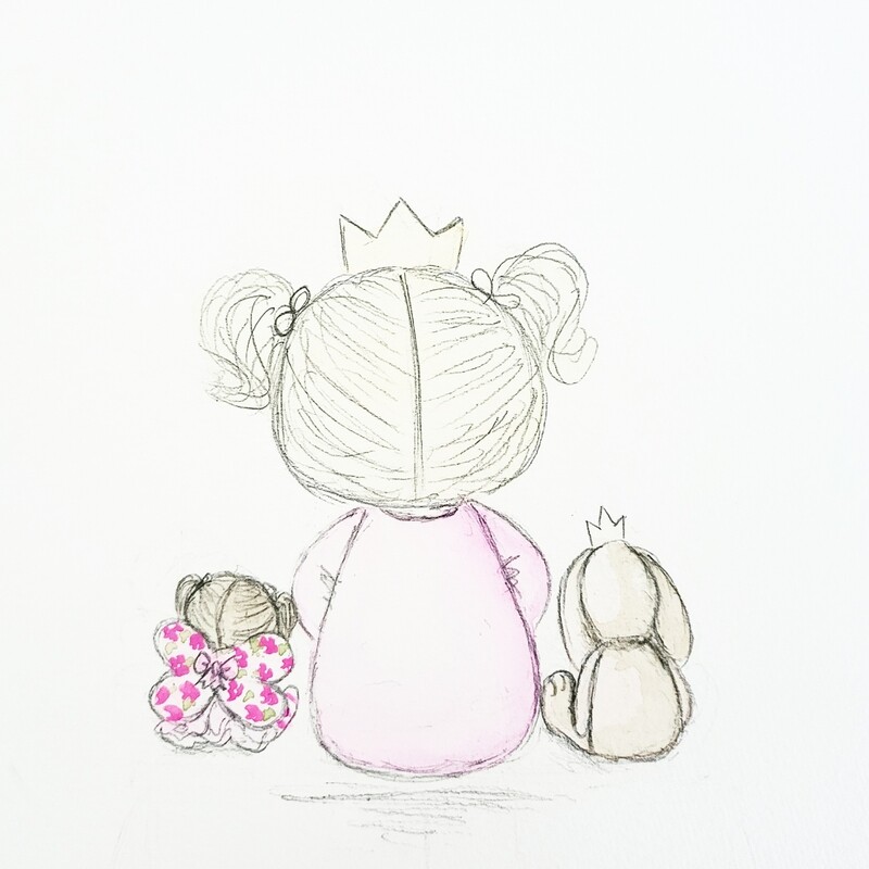 Little darling a5 print/card