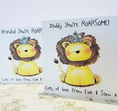 Fathers day personalised card