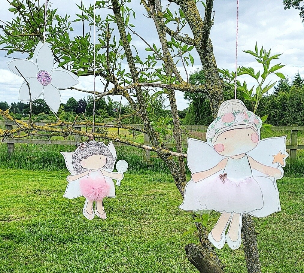 Large Hanging Magical Garden Fairy Set