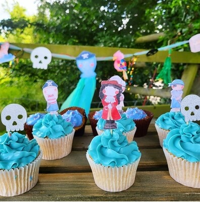 Pirates life for me cupcake toppers