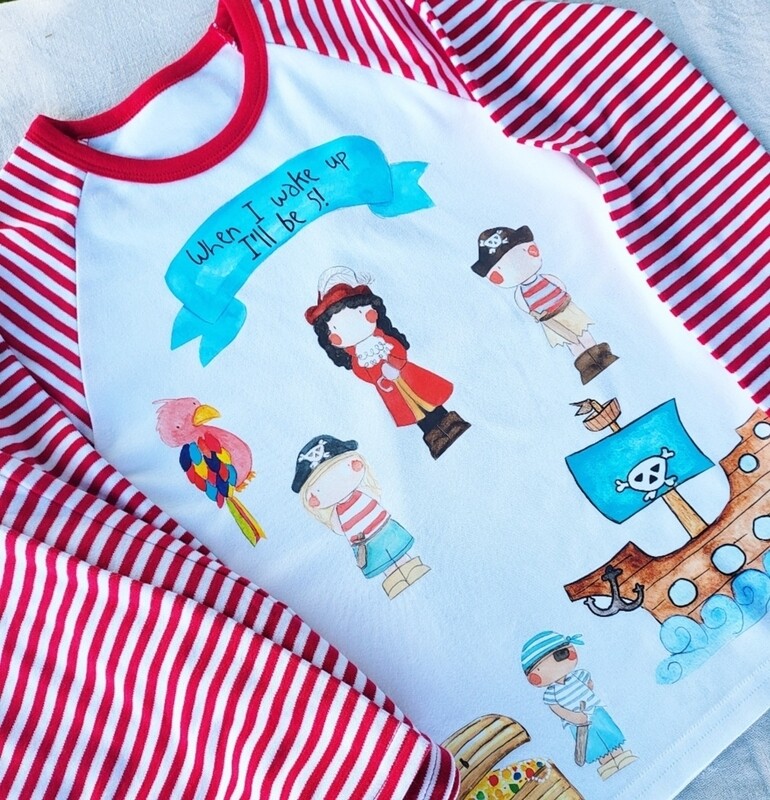 Pirate birthday pyjamas
