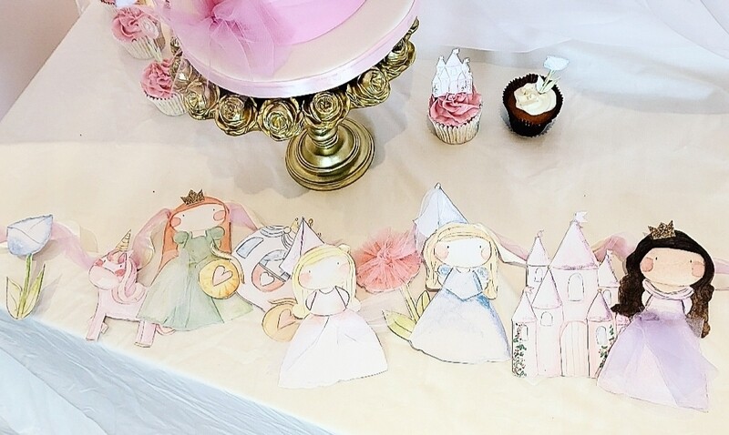 Princess party garland