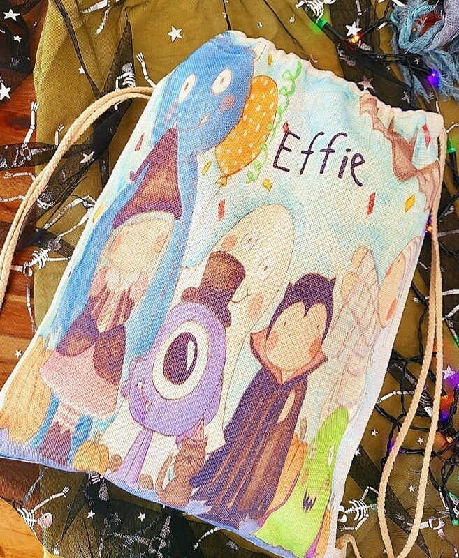 Monster Mash drawstring trick or treat bag