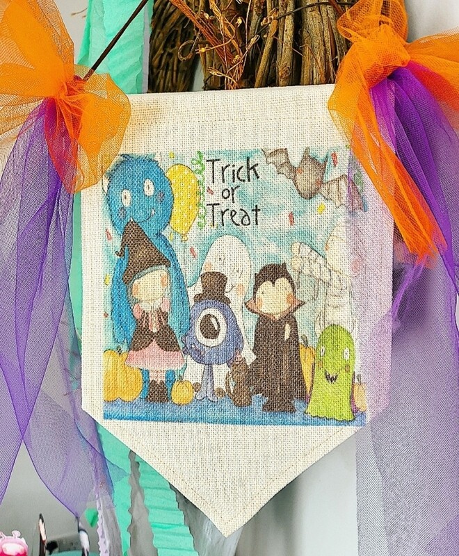 Monster Mash hanging sign