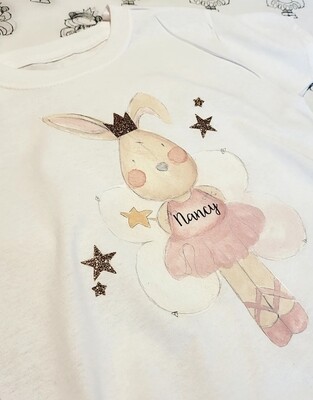 Ballerina Bunny t shirt