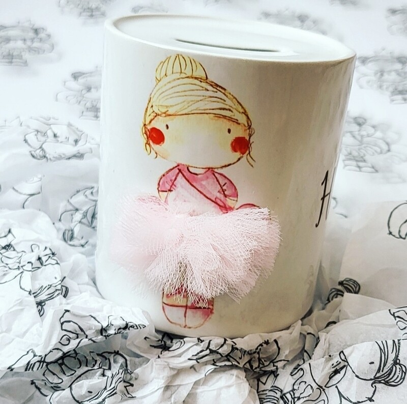 Personalised Ballerina money box