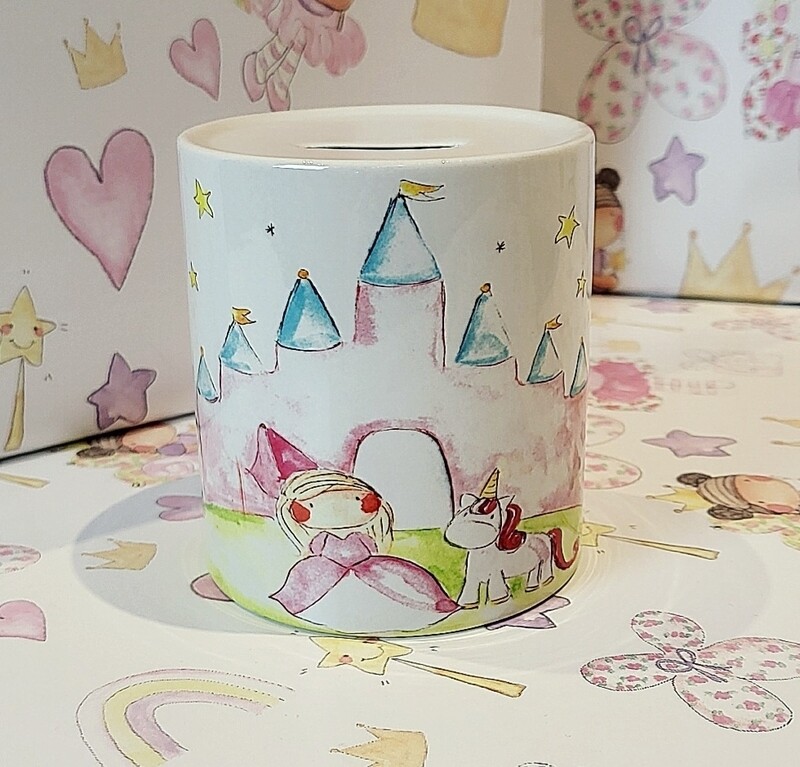 princess and unicorn money box