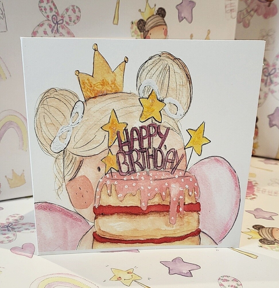 Happy birthday cake card