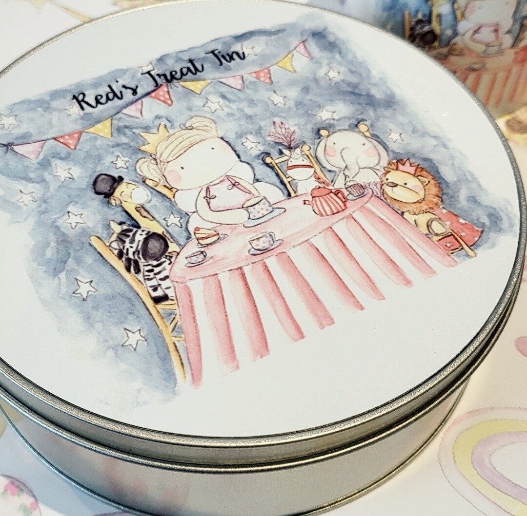 Tea party treat tin