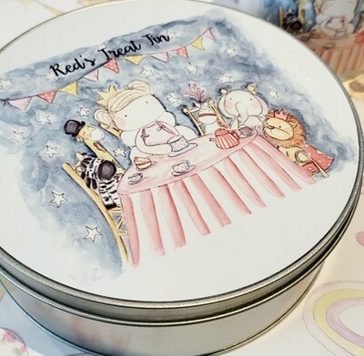 Tea party treat tin