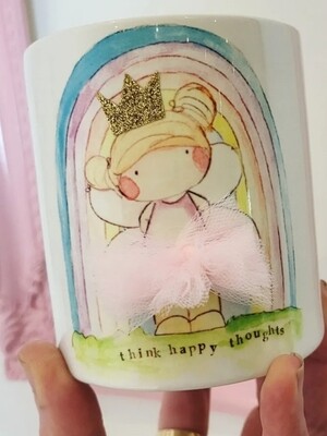Think happy thoughts fairy money box