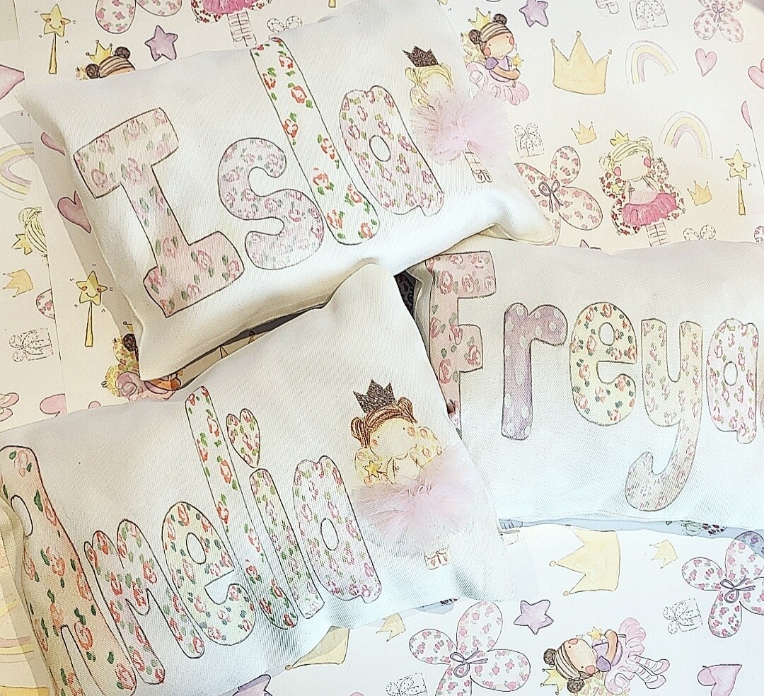 Floral Name Cushion