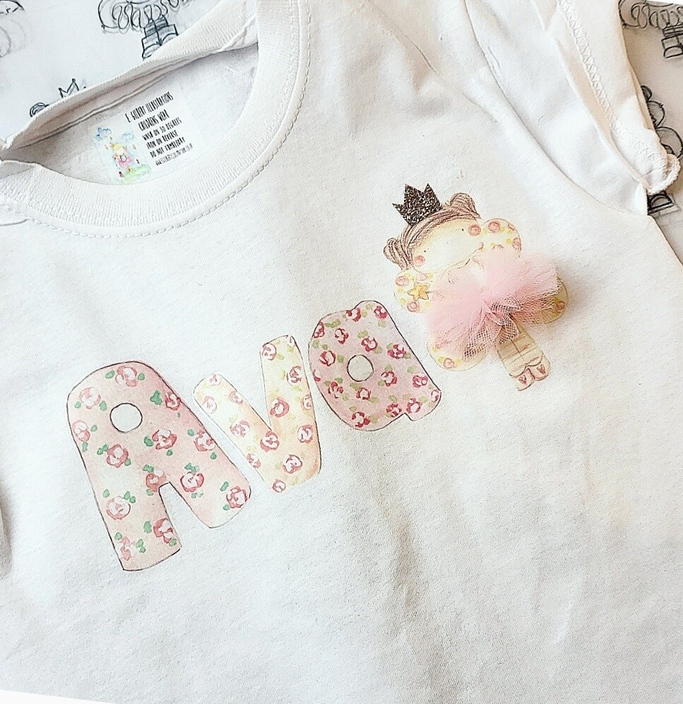 Floral Fairy Name T-Shirt