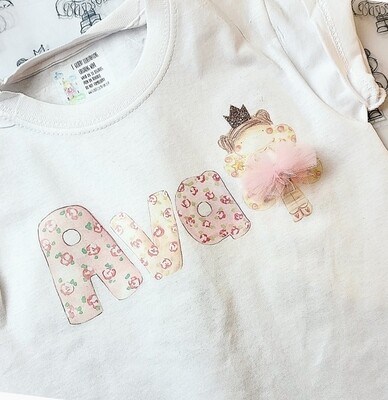 Floral Fairy Name t shirt