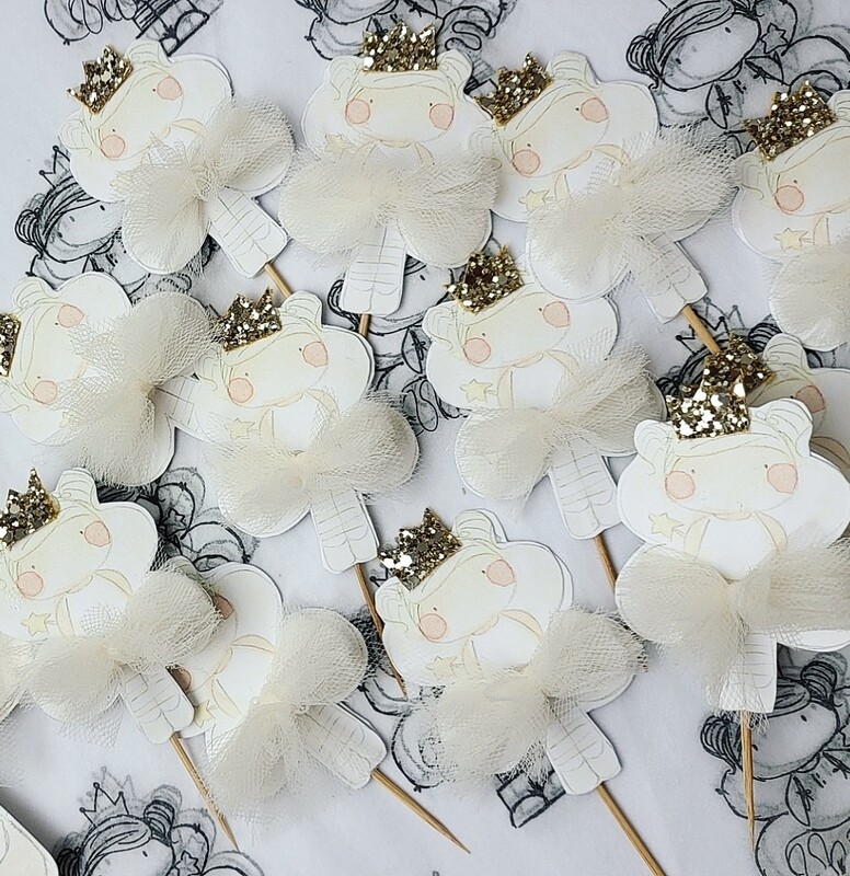 Christening Fairy Cupcake Toppers
