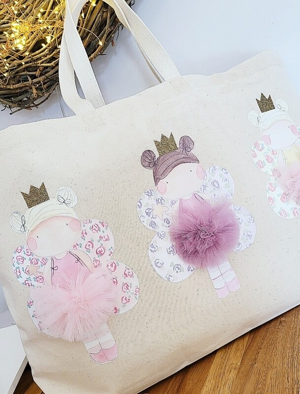 Extra large canvas Fairy bag
