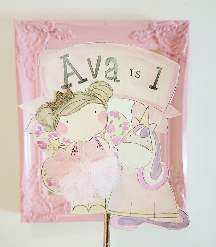 Fairy and Unicorn Cake Topper