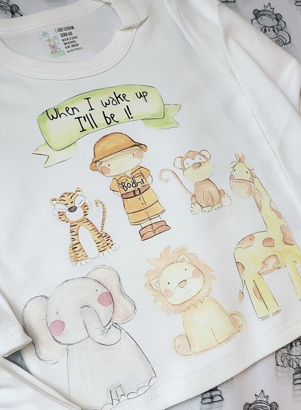 Safari birthday pyjamas