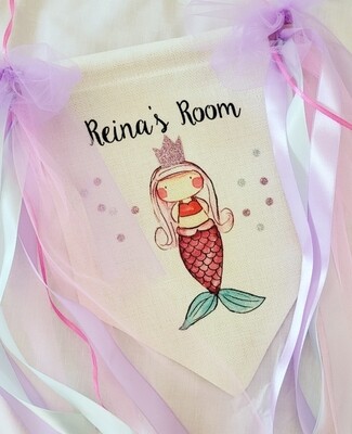 Mermaid room sign